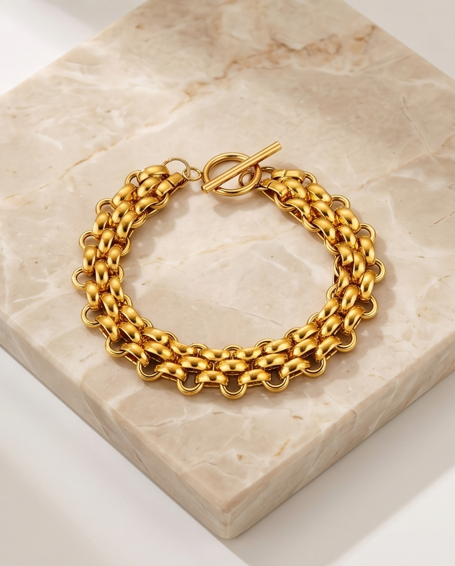 Serena Armband - Edelstahl 18 K vergoldet