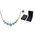 7 Diamant Moissanit Halskette
