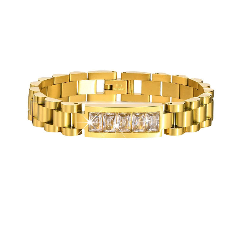 Royal Glow Armband - Edelstahl 18K vergoldet