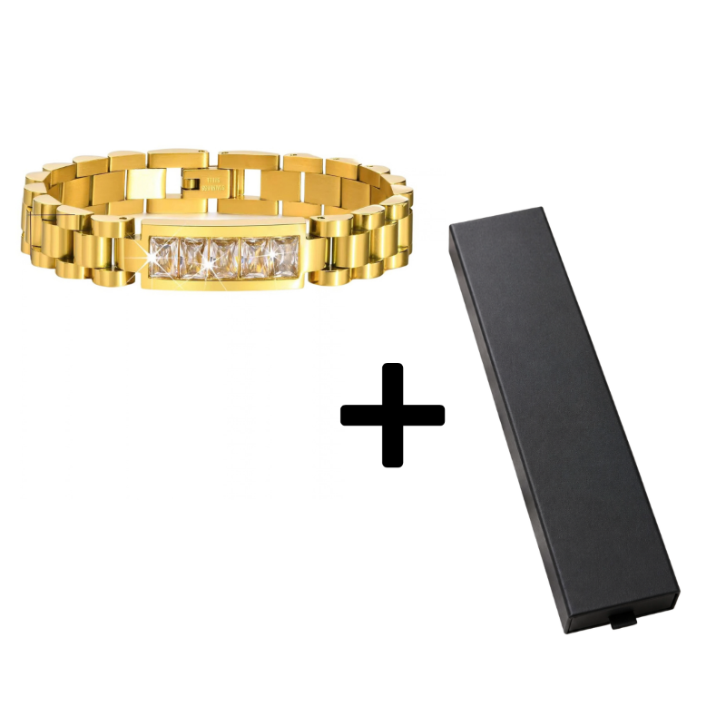 Royal Glow Armband - Edelstahl 18K vergoldet