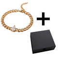 Wassertropfen Armband - Edelstahl 18K vergoldet
