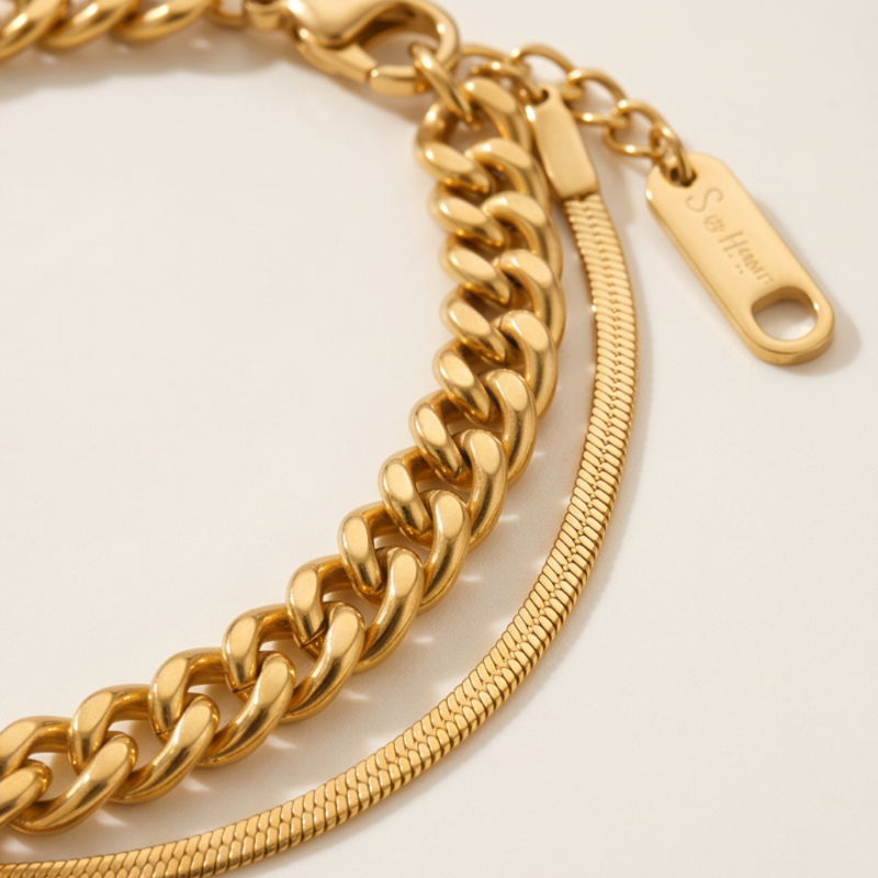 Serena Armband - Edelstahl 18K vergoldet