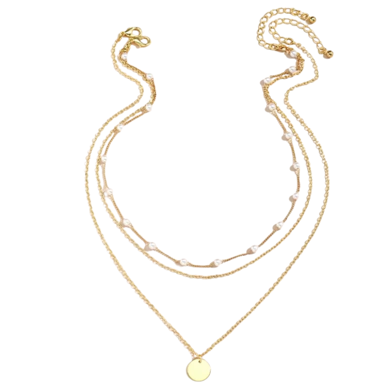 Medallion - Edelstahlhalskette 18K vergoldet