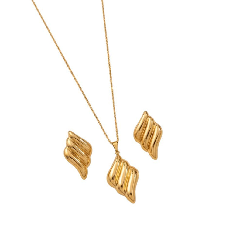 Mila Gold Schmuckset - Edelstahl 18K vergoldet