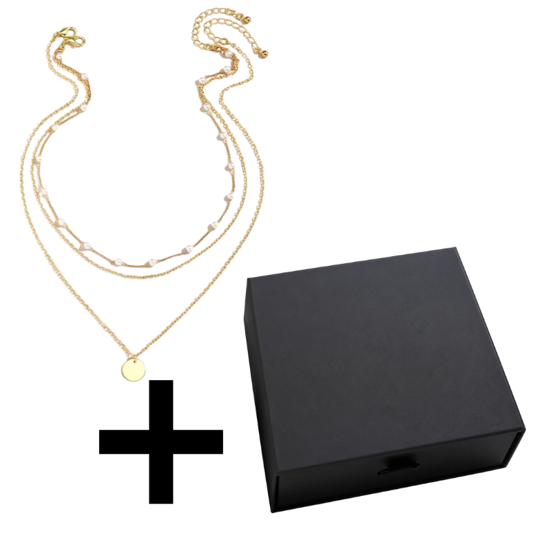 Medallion - Edelstahlhalskette 18K vergoldet