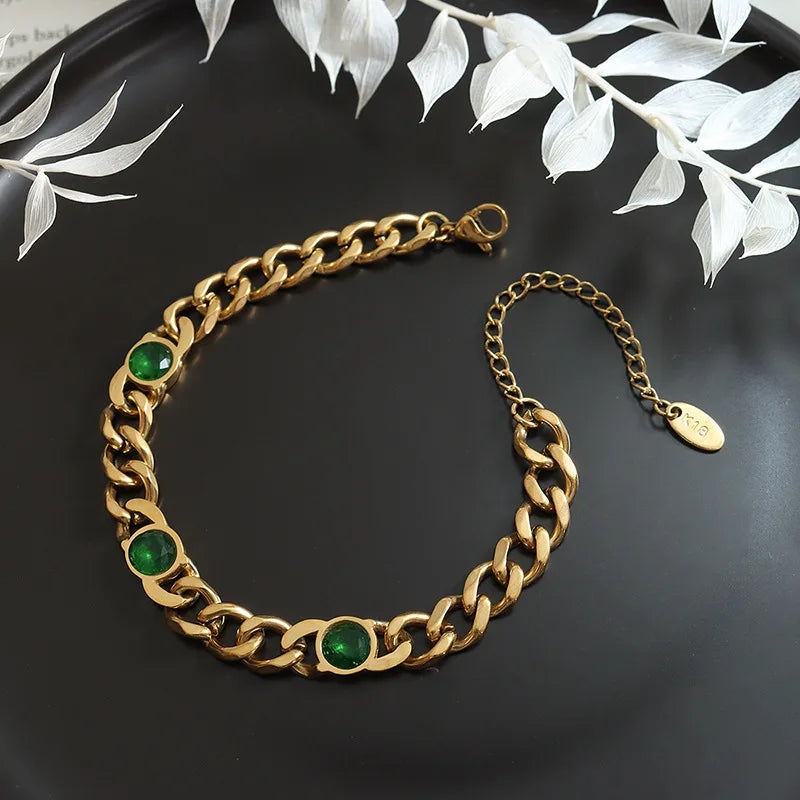 Emerald Elegance Set - Edelstahl