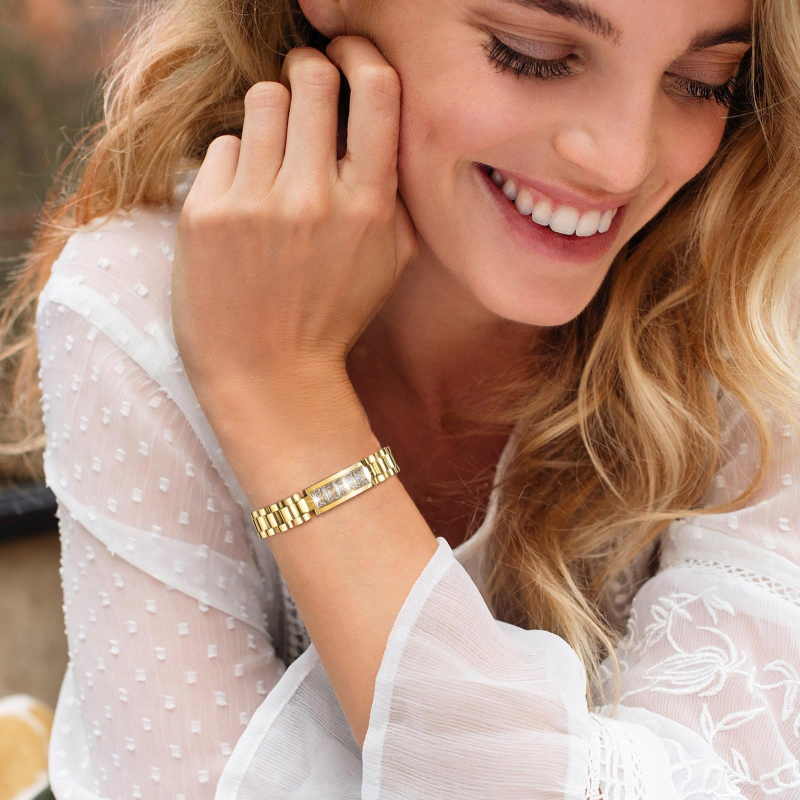 Royal Glow Armband - Edelstahl 18K vergoldet