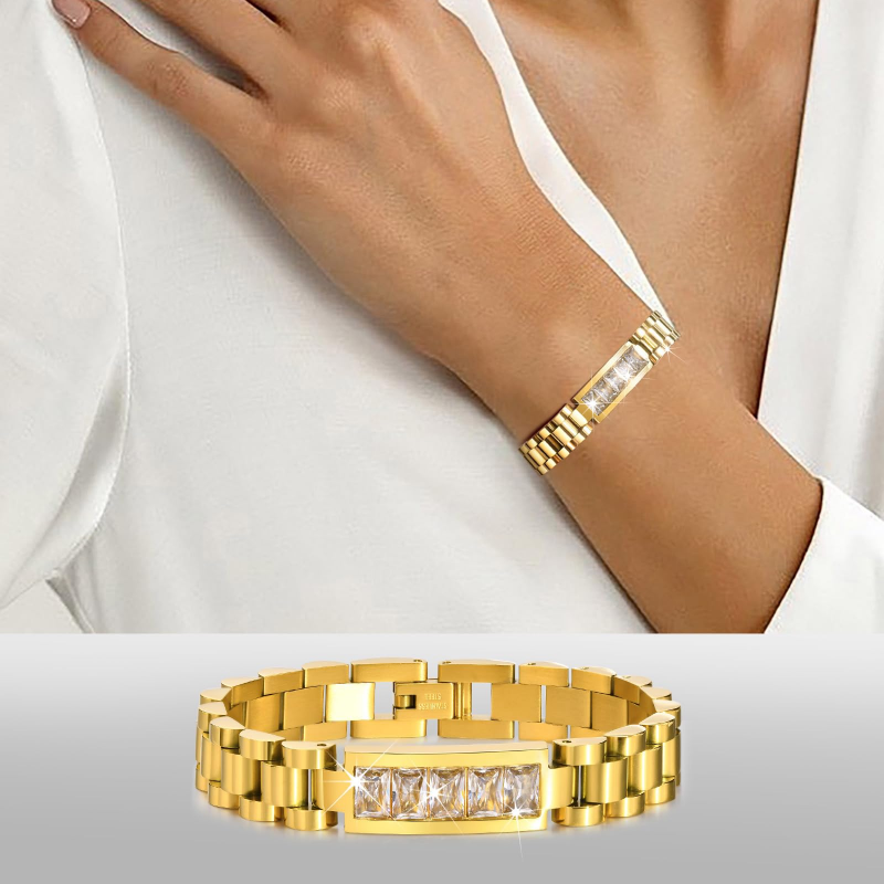 Royal Glow Armband - Edelstahl 18K vergoldet