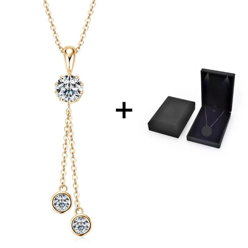 Crown Moissanit Halskette