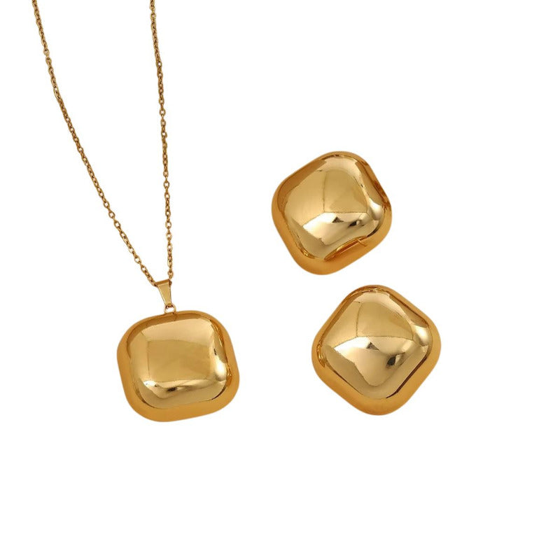 Valora Edelstahl Schmuckset in 18K