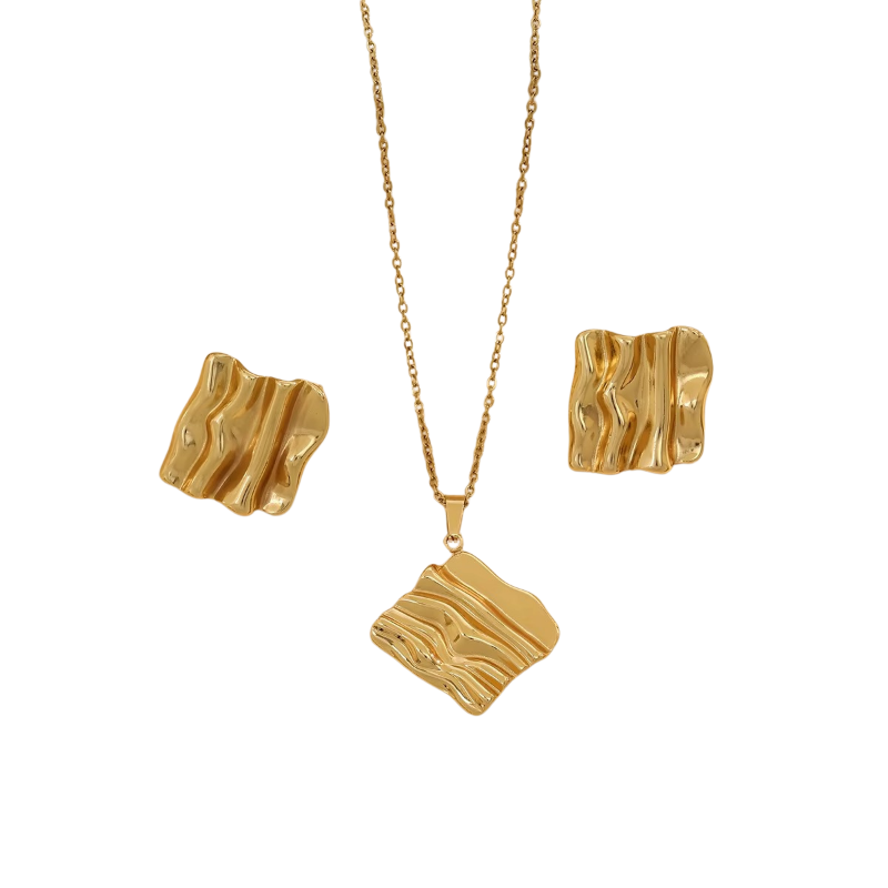 Liora Gold Schmuckset - Edelstahl 18K vergoldet