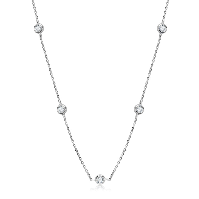 Moissanit Choker Halskette