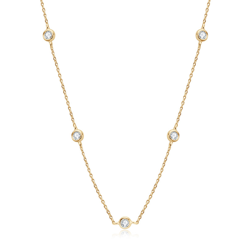 Moissanite Choker Halskette