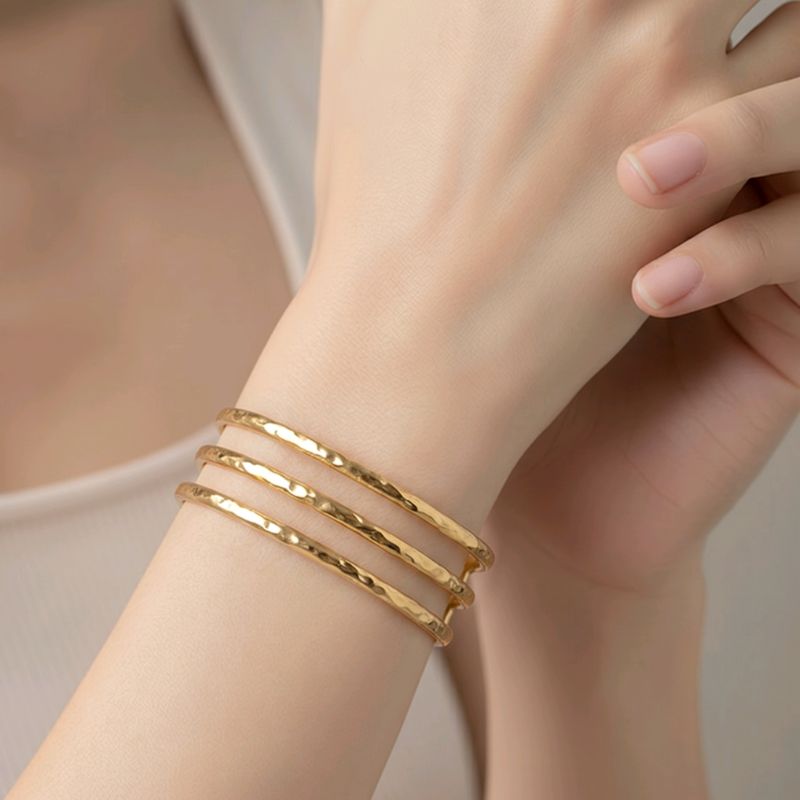 Luna Armreife Edelstahl - 18K vergoldet