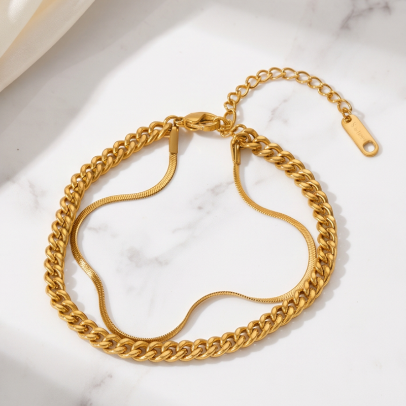 Serena Armband - Edelstahl 18K vergoldet