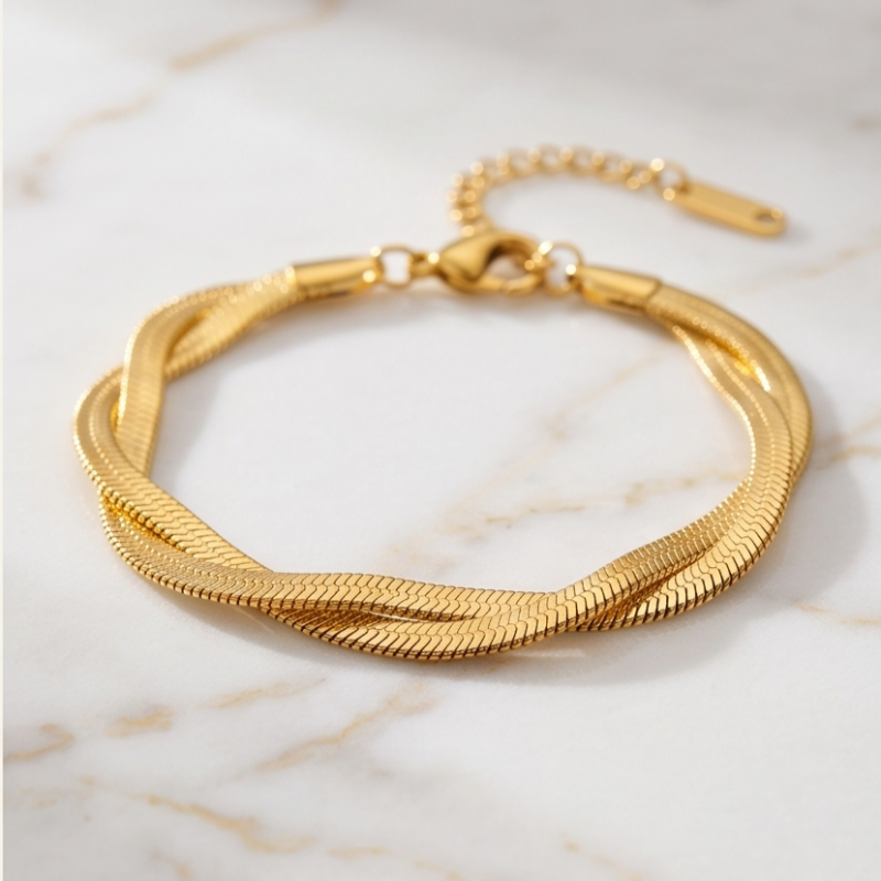 Noe Armband - Edelstahl 18K vergoldet