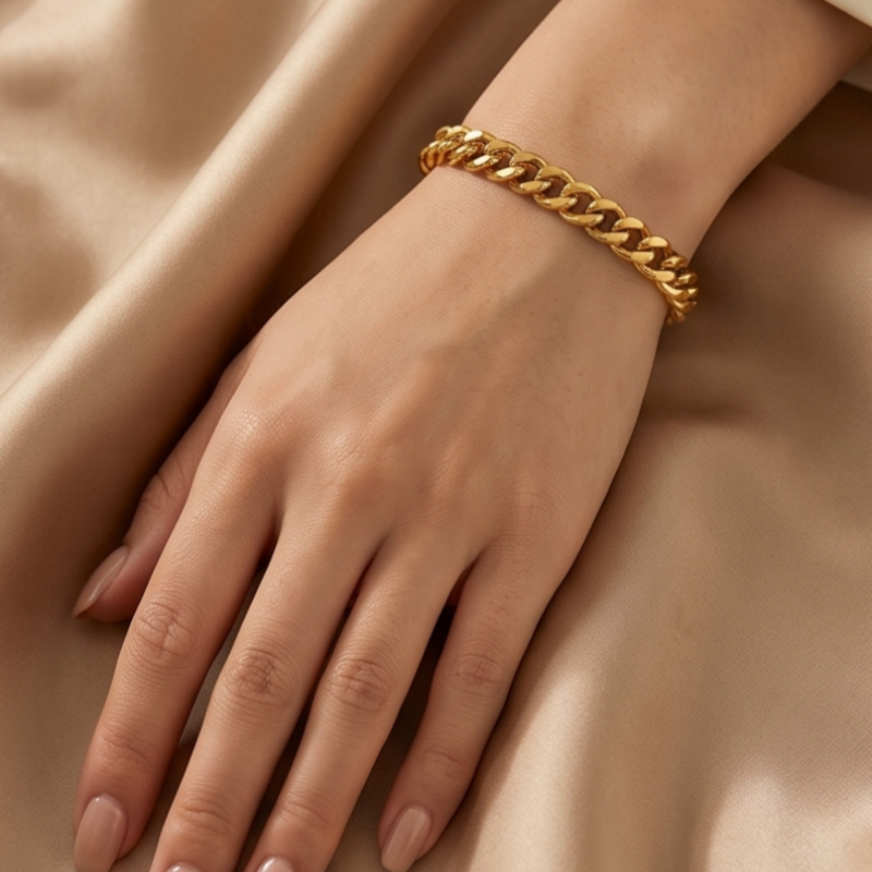 Flow Armband - Edelstahl 18K vergoldet