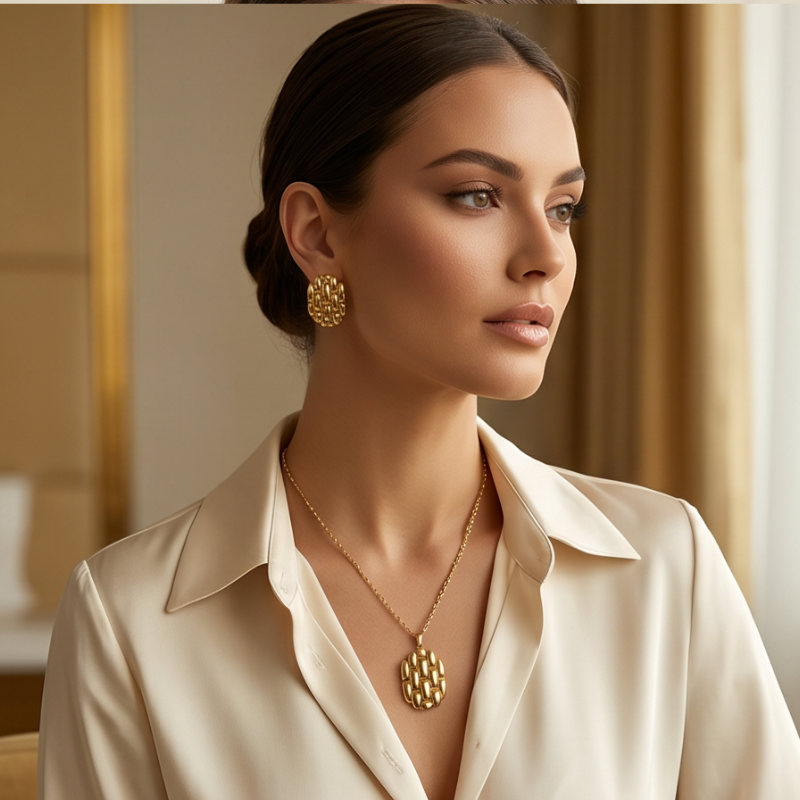 Aurelia Schmuckset - Edelstahl 18K vergoldet