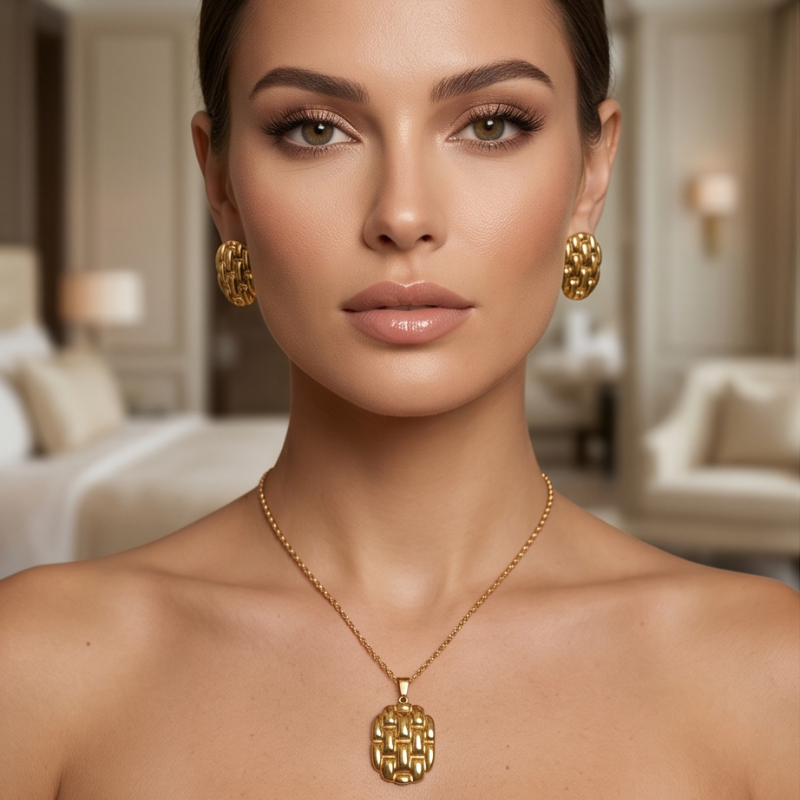 Aurelia Schmuckset - Edelstahl 18K vergoldet