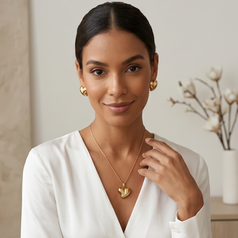 Eliana Schmuckset - Edelstahl 18K vergoldet
