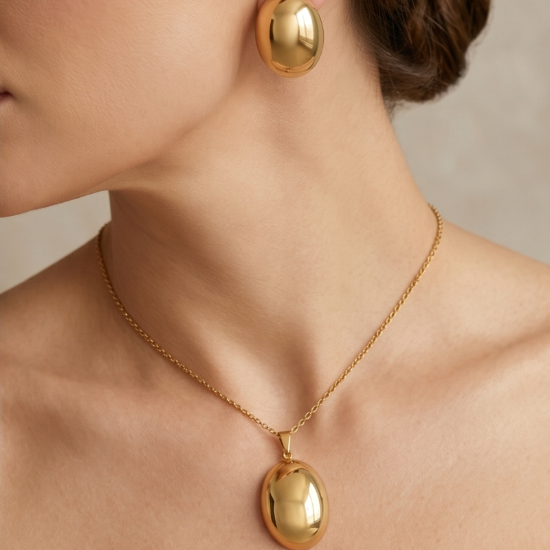 Aurelia Schmuckset - Edelstahl 18K vergoldet