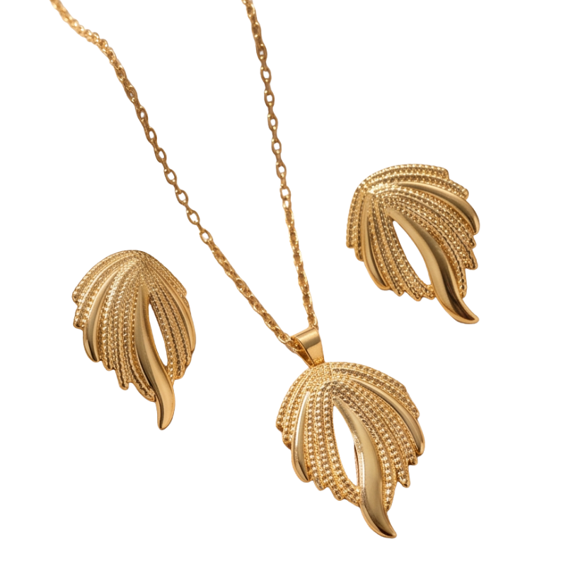 Lunara Schmuckset- Edelstahl 18K vergoldet
