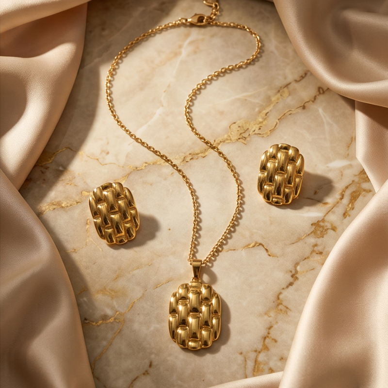 Aurelia Schmuckset - Edelstahl 18K vergoldet