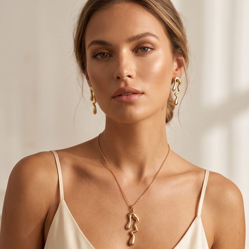 Nala Schmuckset - Edelstahl 18K vergoldet