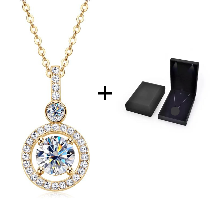 Circle Moissanit Halskette