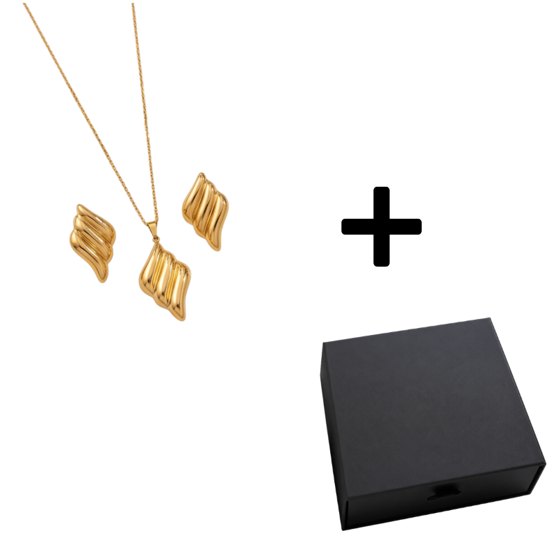 Mila Gold Schmuckset - Edelstahl 18K vergoldet