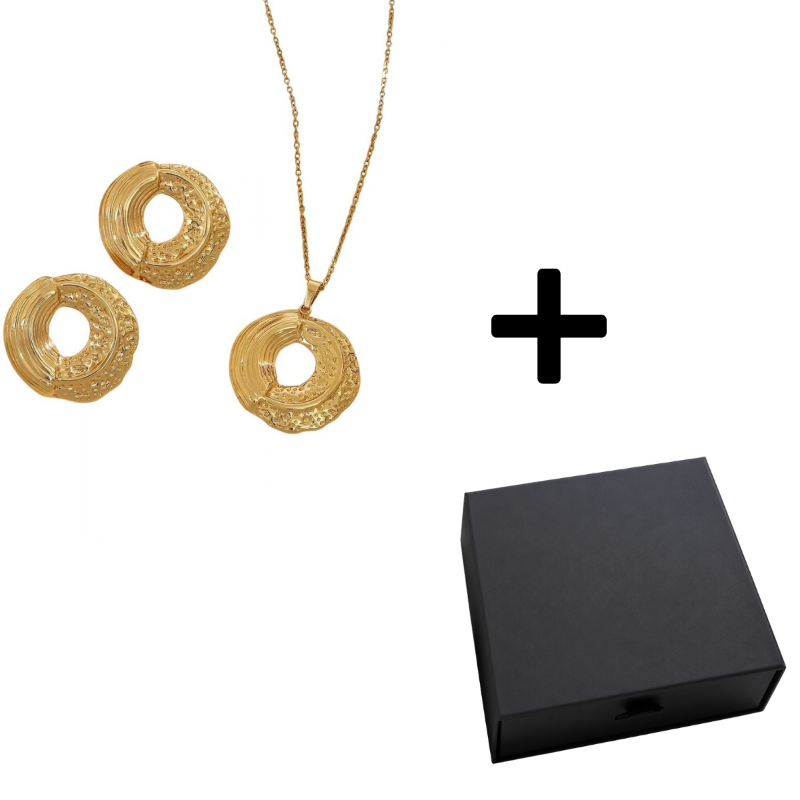 Imperia - Edelstahl Schmuckset 18K