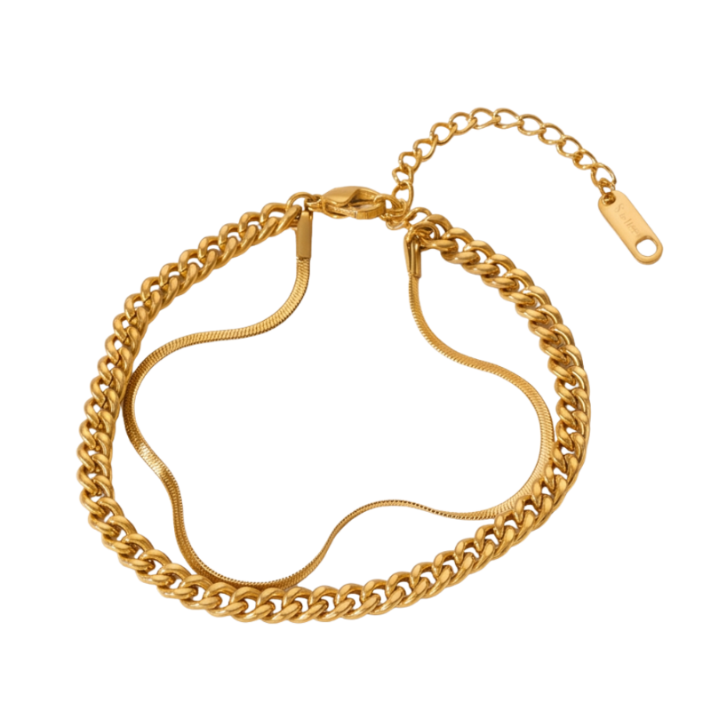Serena Armband - Edelstahl 18K vergoldet