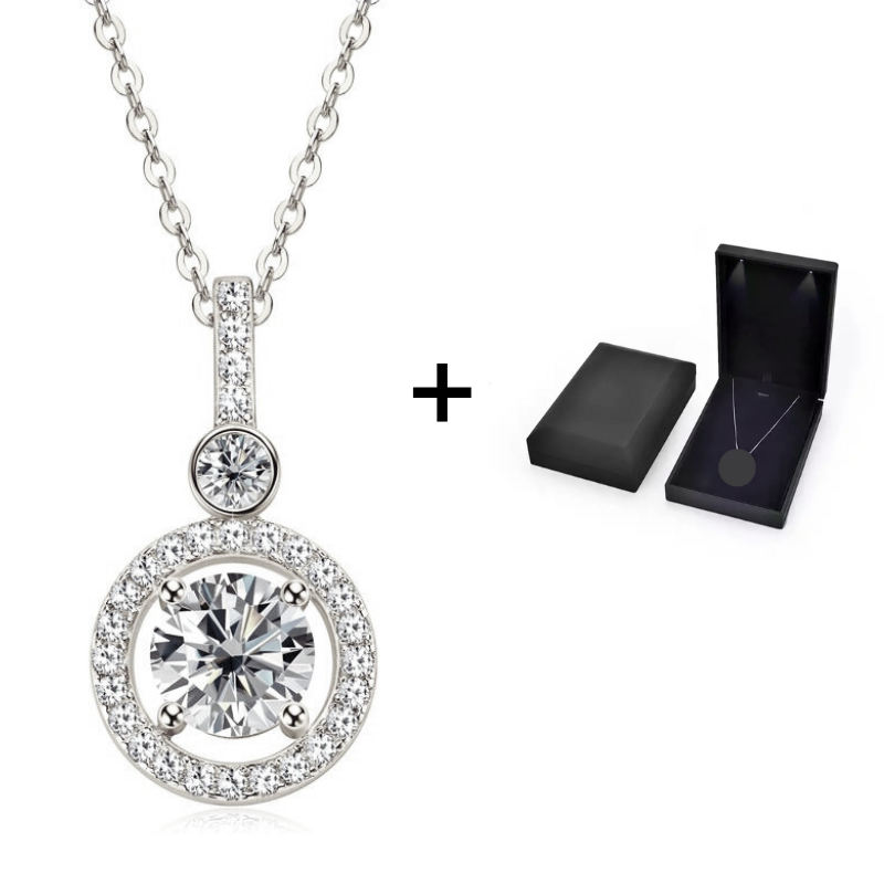 Circle Moissanit Halskette