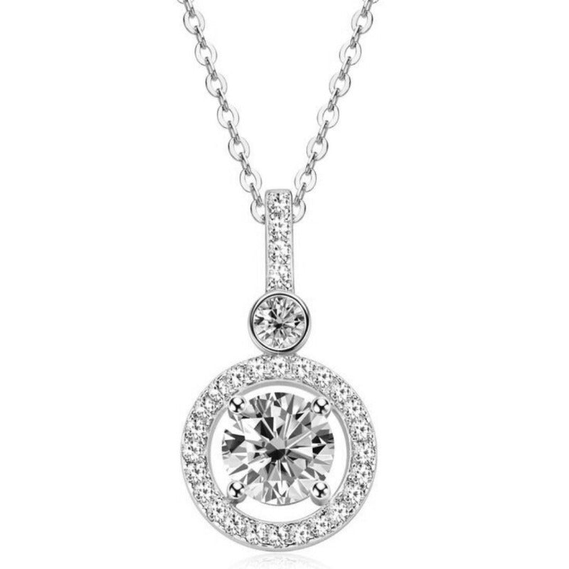 Circle Moissanit Halskette