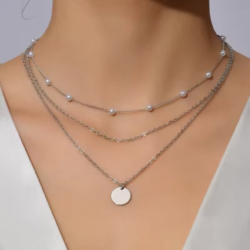 Medallion - Edelstahlhalskette 18K vergoldet