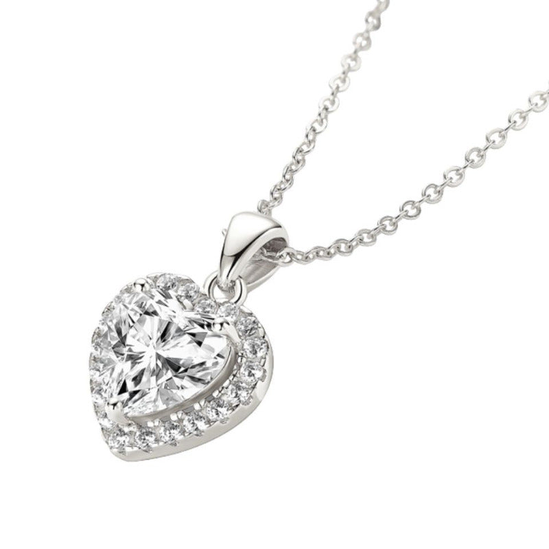 Herz Moissanite Halskette
