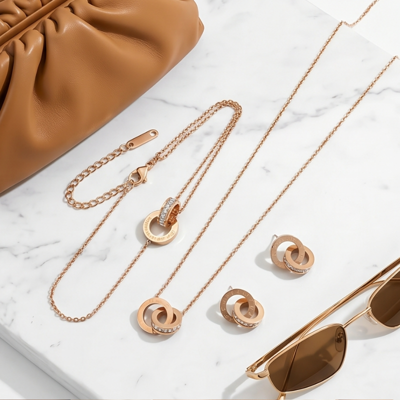 Roman Luxe Set - Edelstahl
