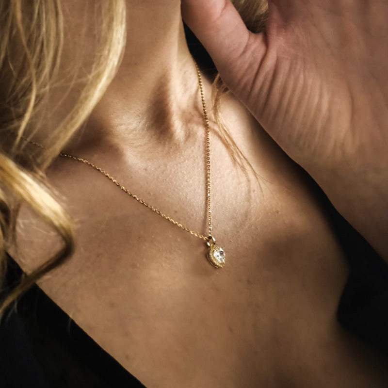 Herz Moissanite Halskette